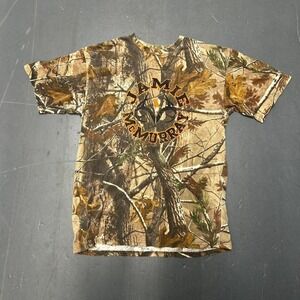 Realtree camo nascar earth tone graphic tee shirt tshirt Size L
